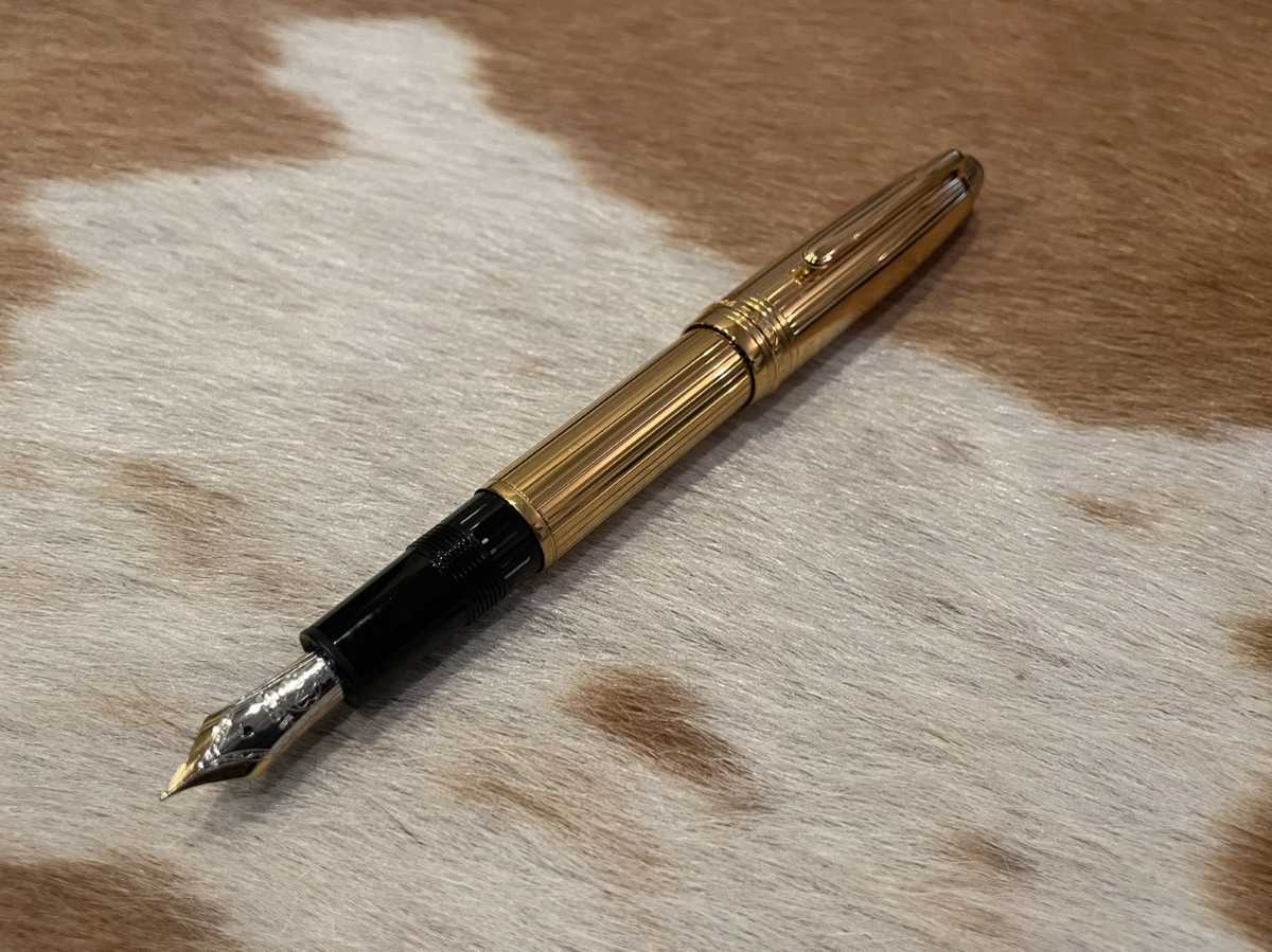  new goods unused goods MONTBLANC Montblanc fountain pen Meister shute.kpa- male gilding coating 18K solid Gold 925 stamp equipped 