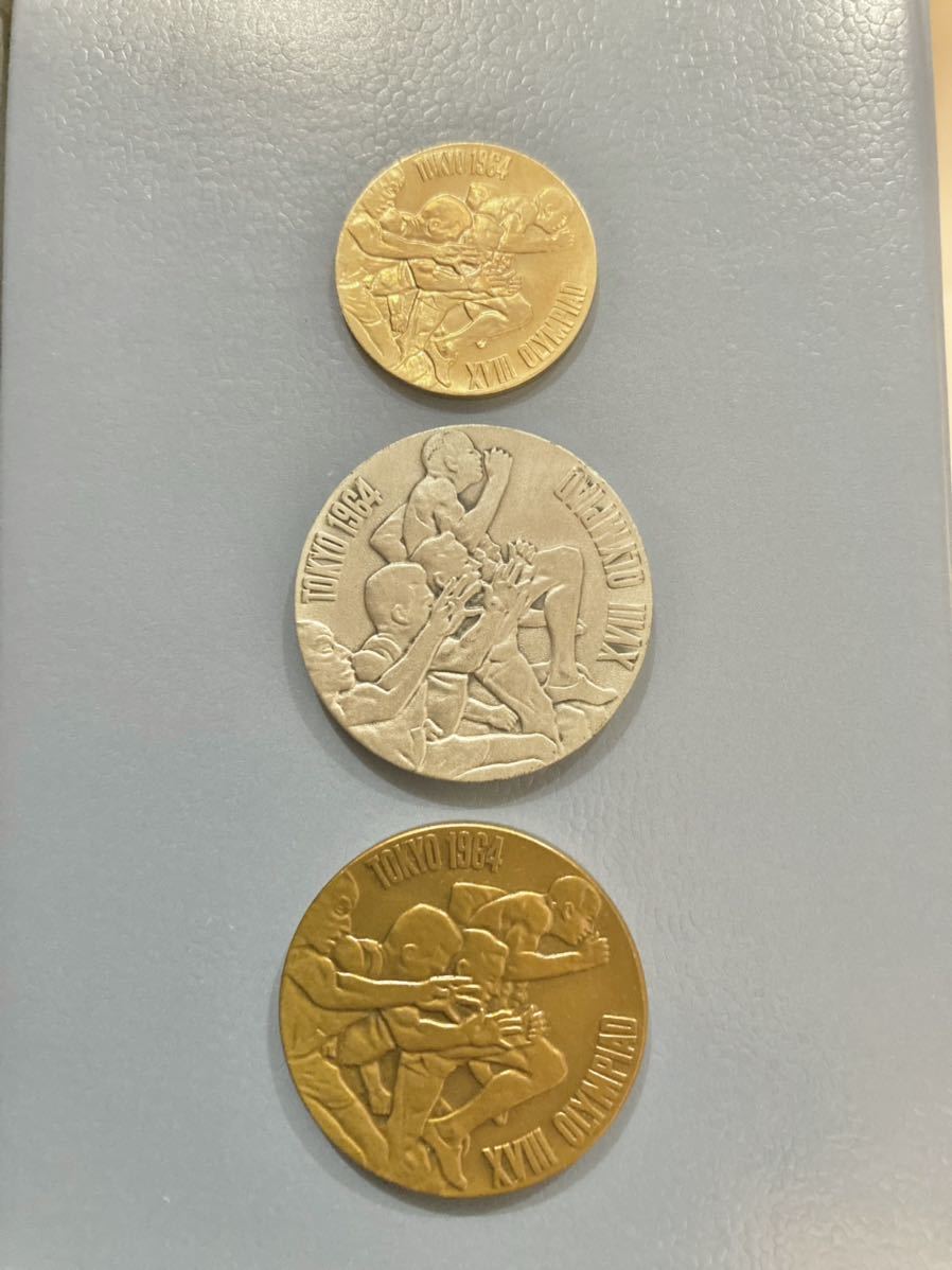 ◇◇1964年 オリンピック 東京大会 記念 メダル 3種 金 銀 銅 ◇◇1964年 オリンピック 東京大会 記念 メダル 3種 金 銀 銅