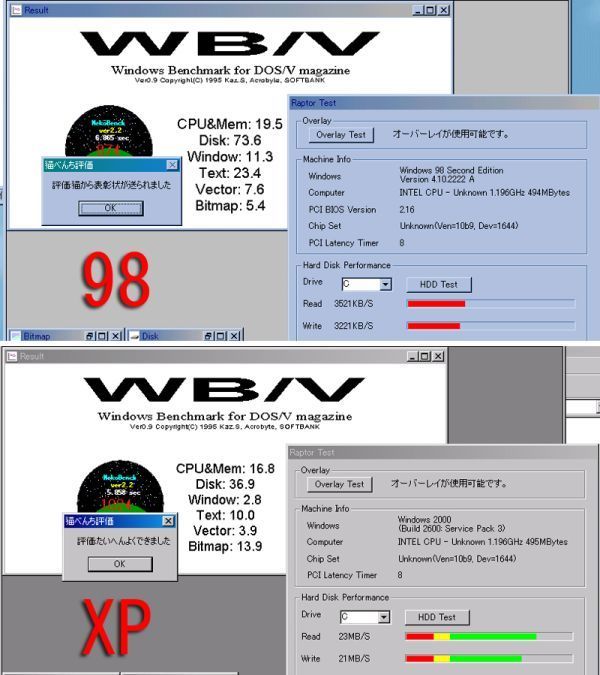 TOSHIBA　dynabook　C7212CMDF／12.1TFT ノートパソコン／Windows98 / XP デュアルブート／お遊びPC 動作_画像10