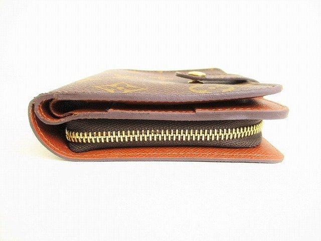 ルイヴィトン モノグラム コンパクト 二つ折り財布 ジップ 男女兼用