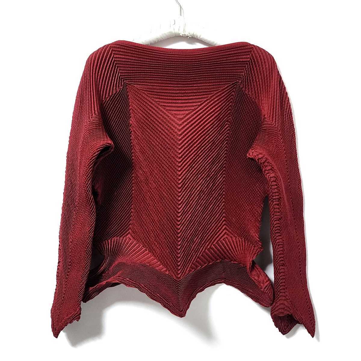2019 ISSEY MIYAKE Pleated 3D Steam Stretch Shirt Top スチーム