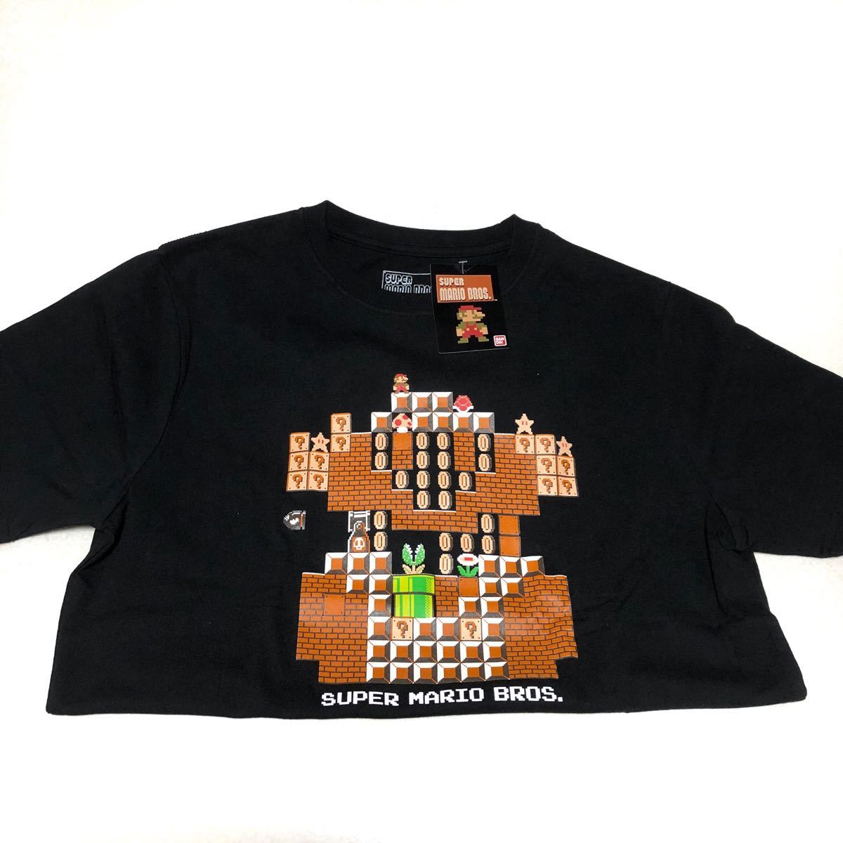 タグ付き】マリオ ドット絵 Tシャツ Lサイズ ファミコン レトロ タグ付き】マリオ ドット絵 Tシャツ Lサイズ ファミコン レトロ