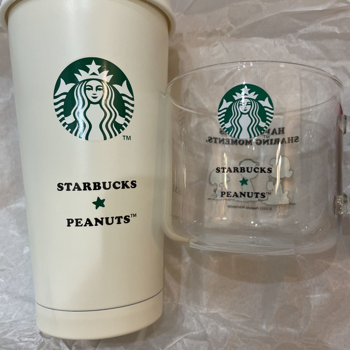 即決送料込 ステンレスToGoロゴタンブラー PEANUTS オフホワイト 473ml