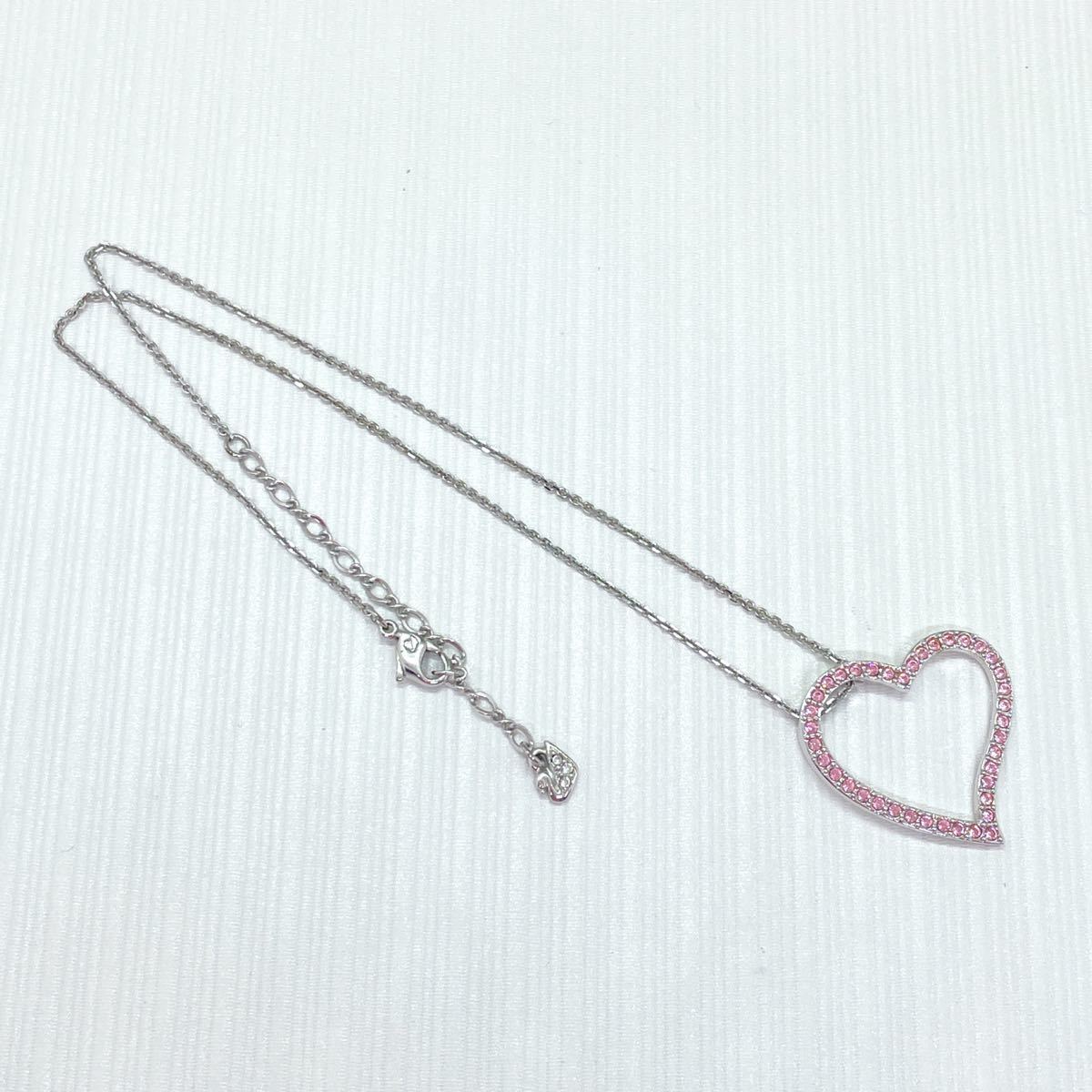 SWAROVSKI スワロフスキー オープンハート クリスタル ペンダント