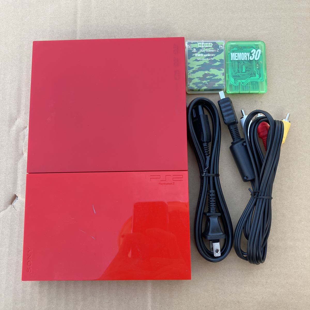 PS2 PlayStation 2 シナバー・レッド SCPH-90000CR PS2 PlayStation 2 シナバー・レッド SCPH-90000CR