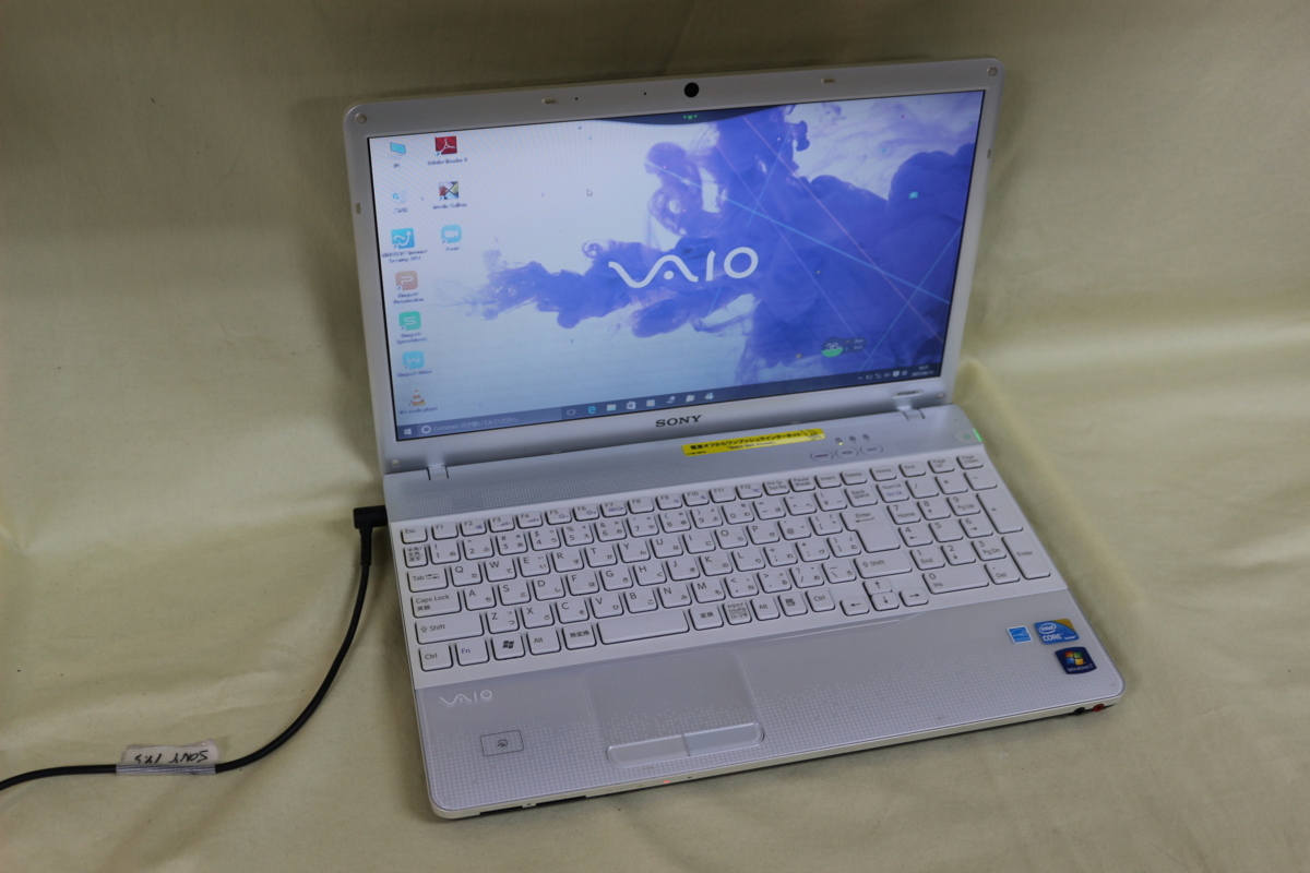 ノートパソコン SONY VAIO VPCEB49FJ Windows10 COREi5 4GB 500GB 15.5