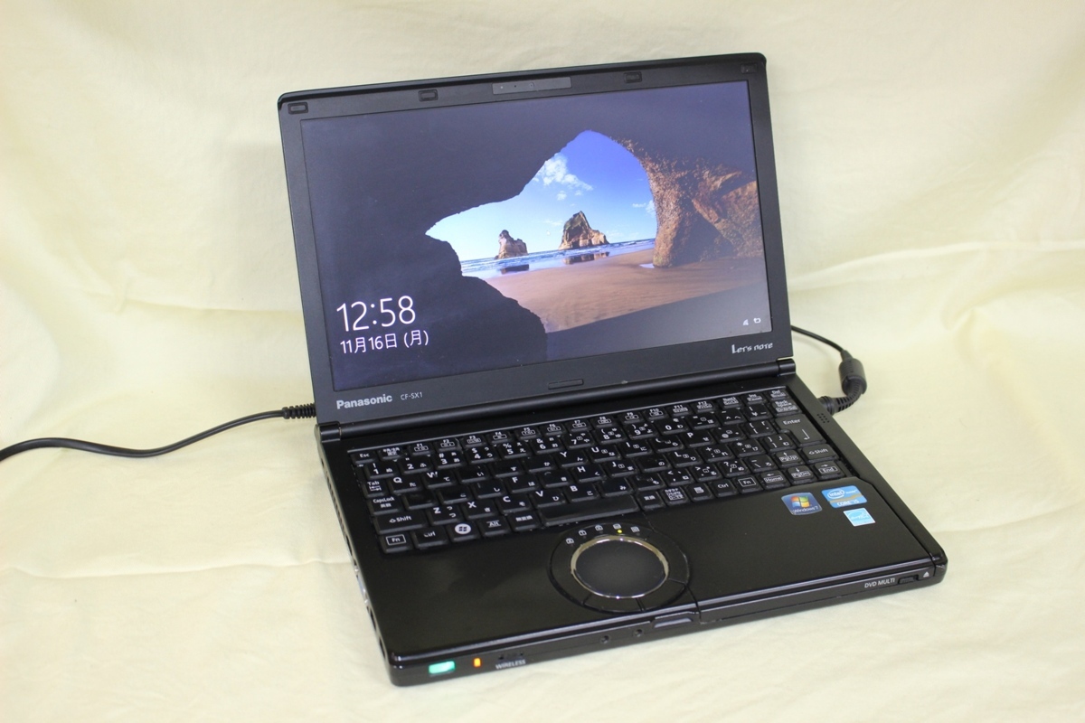 現状品 12.1nchワイドノートパソコン Panasonic Let'note CF-SX1 COREi5 4GB HDD320GB HD Bluetooth カメラ内蔵 OSあり 代引き可