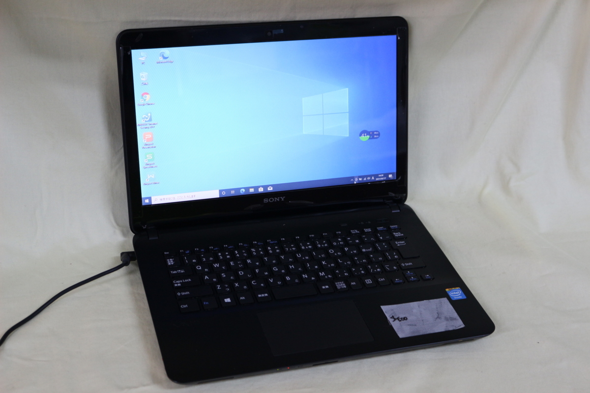 中古ノートパソコン SONY VAIO Fit 4E SVF142C1JN Windows10 Celeron 4GB 500GB 14.0inchワイド HD カメラ・Bluetooth内蔵 OS有 代引き可_画像1