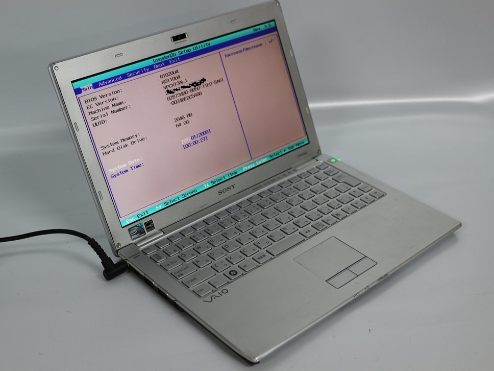 ジャンク品：VAIO PCG-C1S-