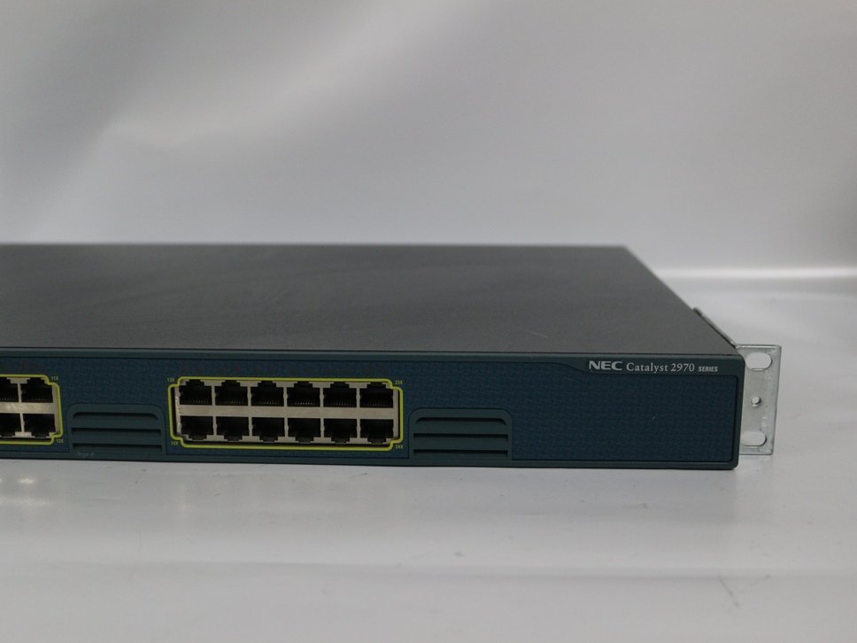 在庫限定 中古品 NEC Cisco Catalyst WS-C2970G-24T-E 通電確認済み 代引き可_画像3