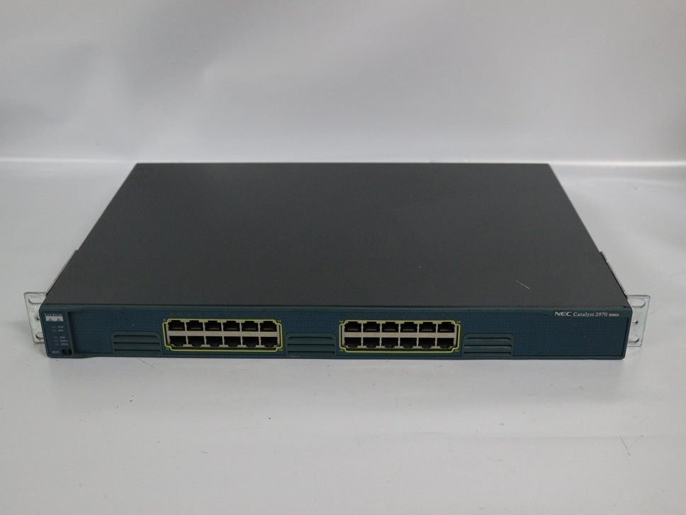 在庫限定 中古品 NEC Cisco Catalyst WS-C2970G-24T-E 通電確認済み 代引き可_画像1