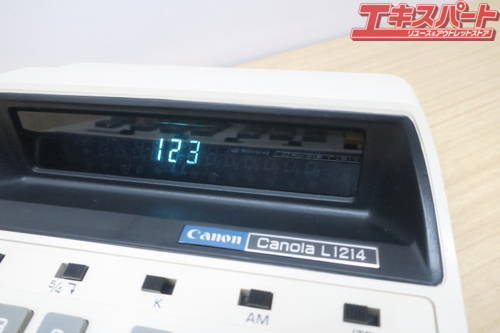Canon 電卓 Canola L1214 キャノーラ 昭和レトロ 計算機 VFD表示管 動作品 富岡店_画像3