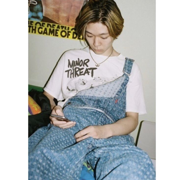 supreme Jacquard Logos Denim Overalls ピンク オーバーオール