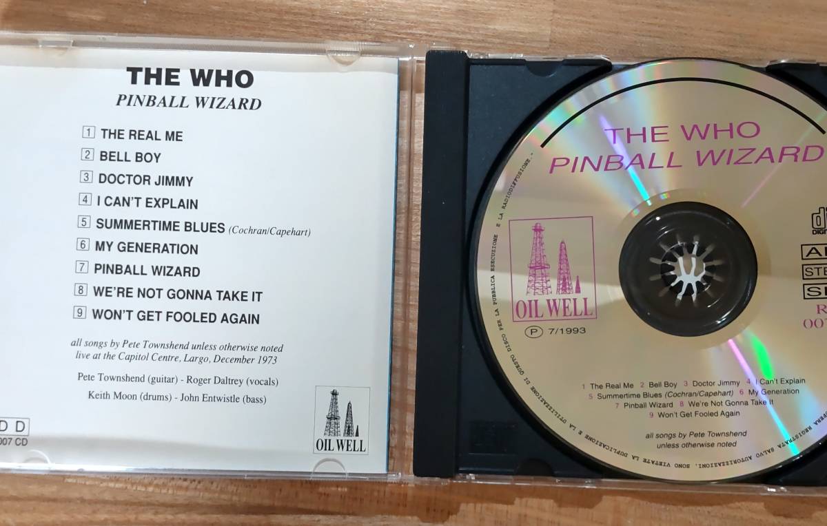 The Who ☆「Pinball Wizard('73 米Largo公演)」 Praivate盤CD