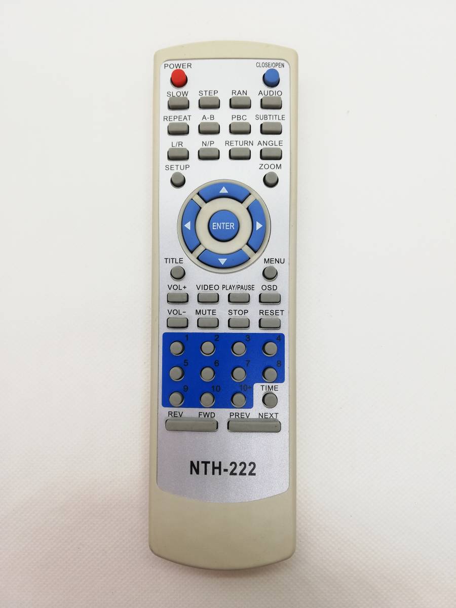 〈559）メーカー不明 NTH-222 DVD リモコン_画像1