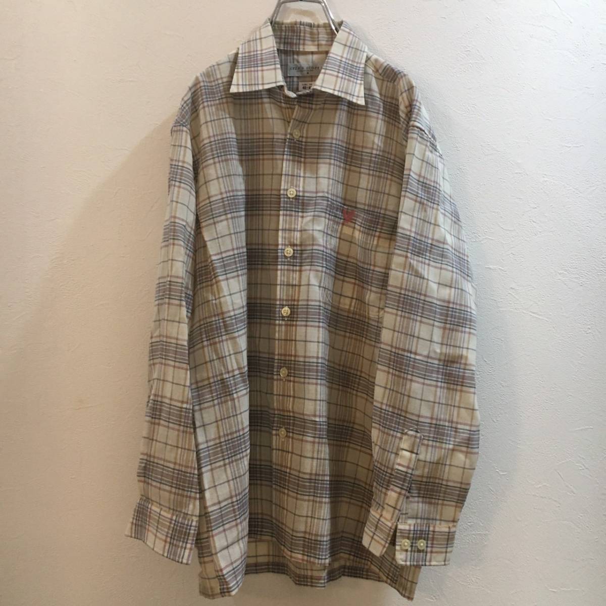 LYLE&SCOTTlla il and Scott check shirt long sleeve flannel shirt collar button down Golf shirt 