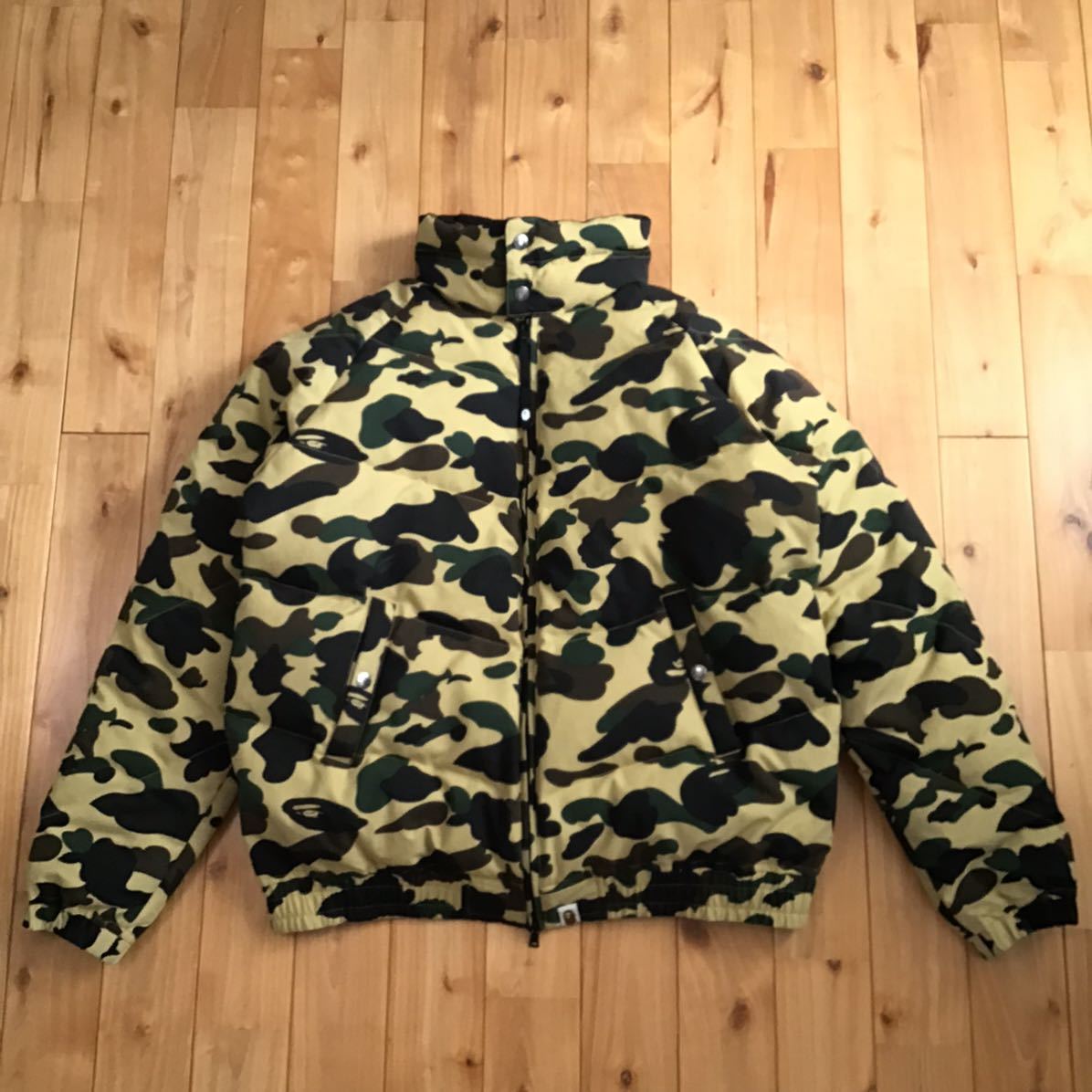 おトク】 ダウンジャケット yellow camo 1st Mサイズ wa0890 迷彩 ア