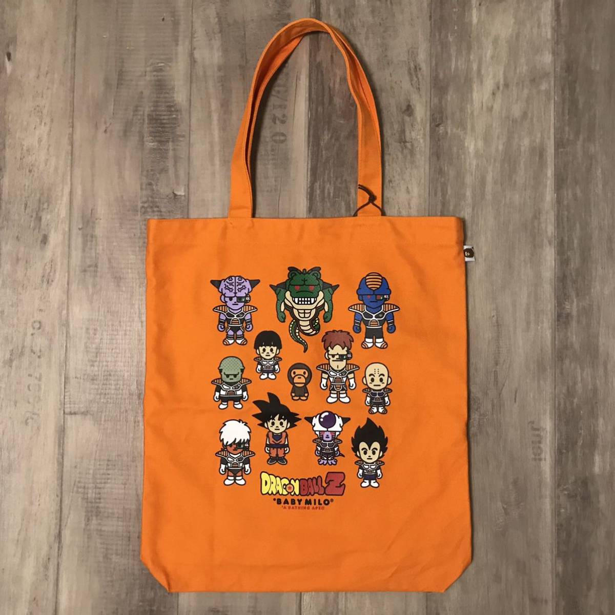 ★新品★ ドラゴンボール Z × BAPE トートバッグ マイロ a bathing ape tote bag milo エイプ ベイプ アベイシングエイプ dragon ball m25_画像1