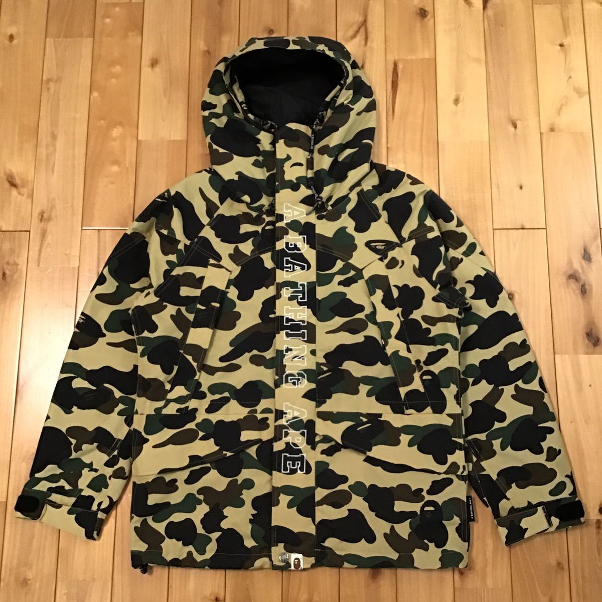 1st camo yellow スノボジャケット Mサイズ a bathing ape BAPE