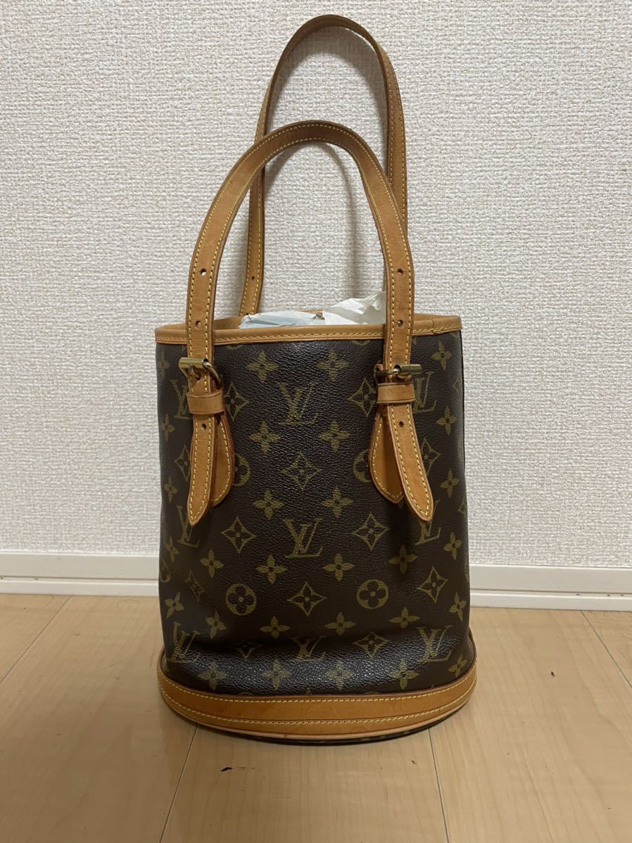 LOUISS VUITTON ルイヴィトン バケツ プチ バケット トートバッグ