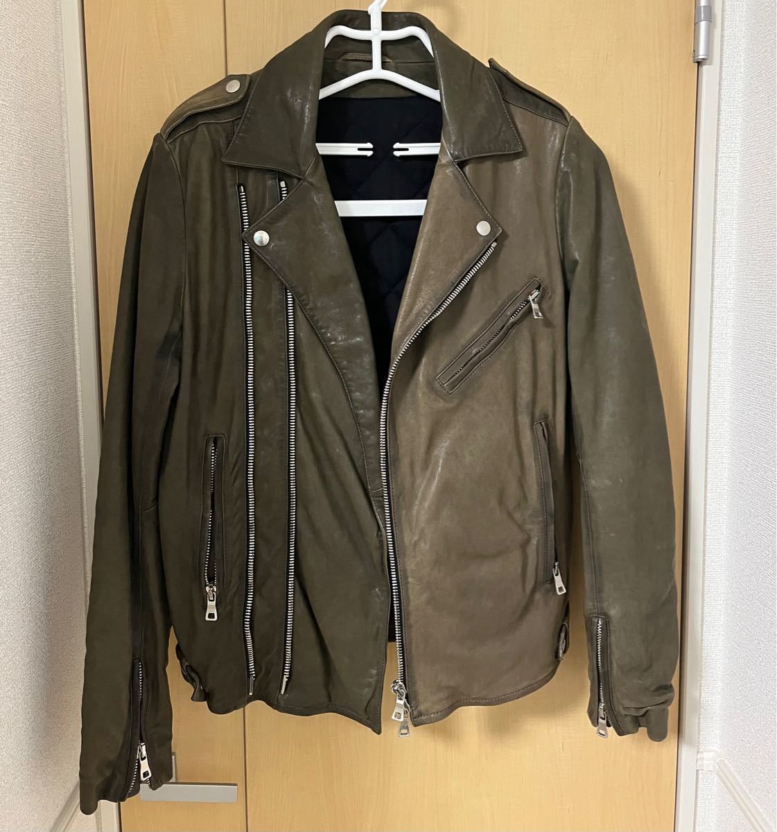 BALMAIN バルマン オム レザー ライダース 46 カーキ|Yahoo BALMAIN バルマン オム レザー ライダース 46 カーキ|Yahoo