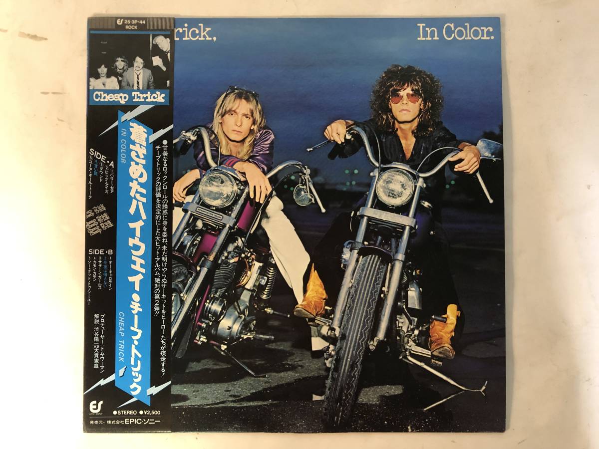 21020S 帯付12inch LP★チープ・トリック/CHEAP TRICK/IN COLOR★25・3P-44_画像1