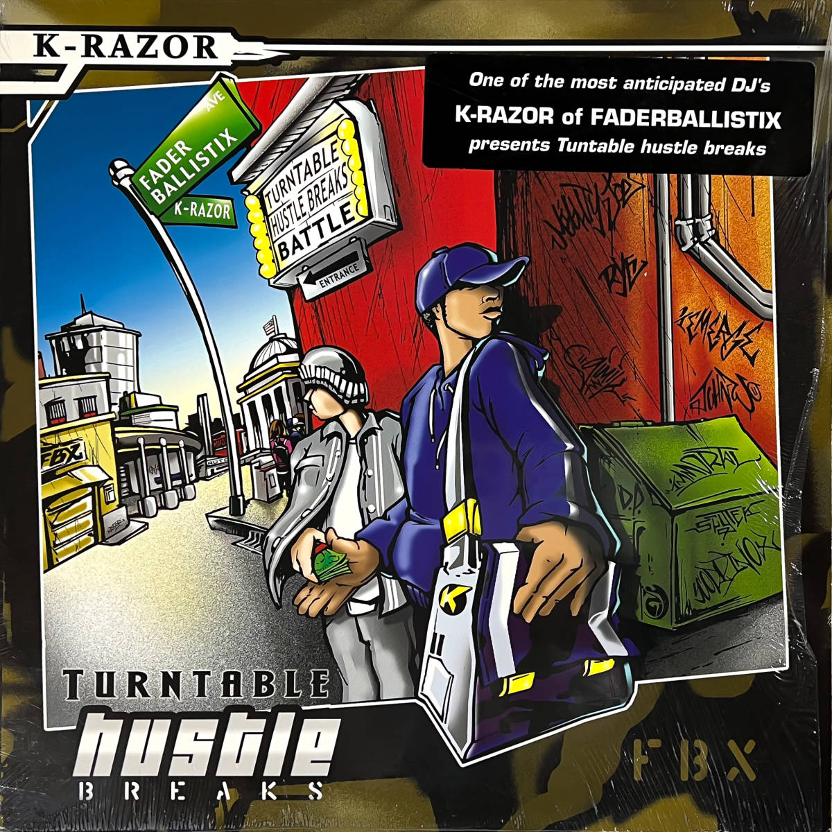 K-Razor of Faderballistix / Turntable Hustle Breaks レコード バトルブレイクス_画像1