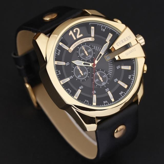 MV012:Curren メンズクォーツ時計 トップブランド 高級デザイナー腕時計 海外ブランド品_画像2