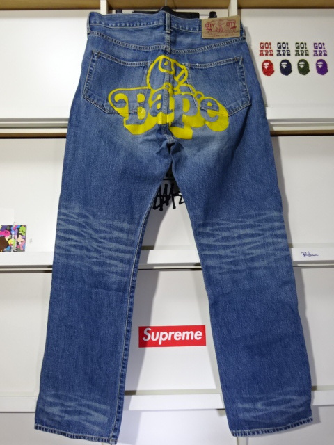 初期 BAPE ベイビーマイロ デニムパンツ【L】 BAB... - ヤフオク!
