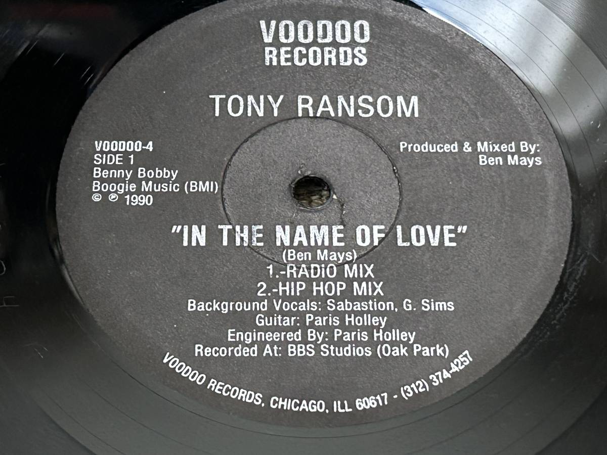 Tony Ransom In The Name Of Love 1990年 ガラージハウス_画像1