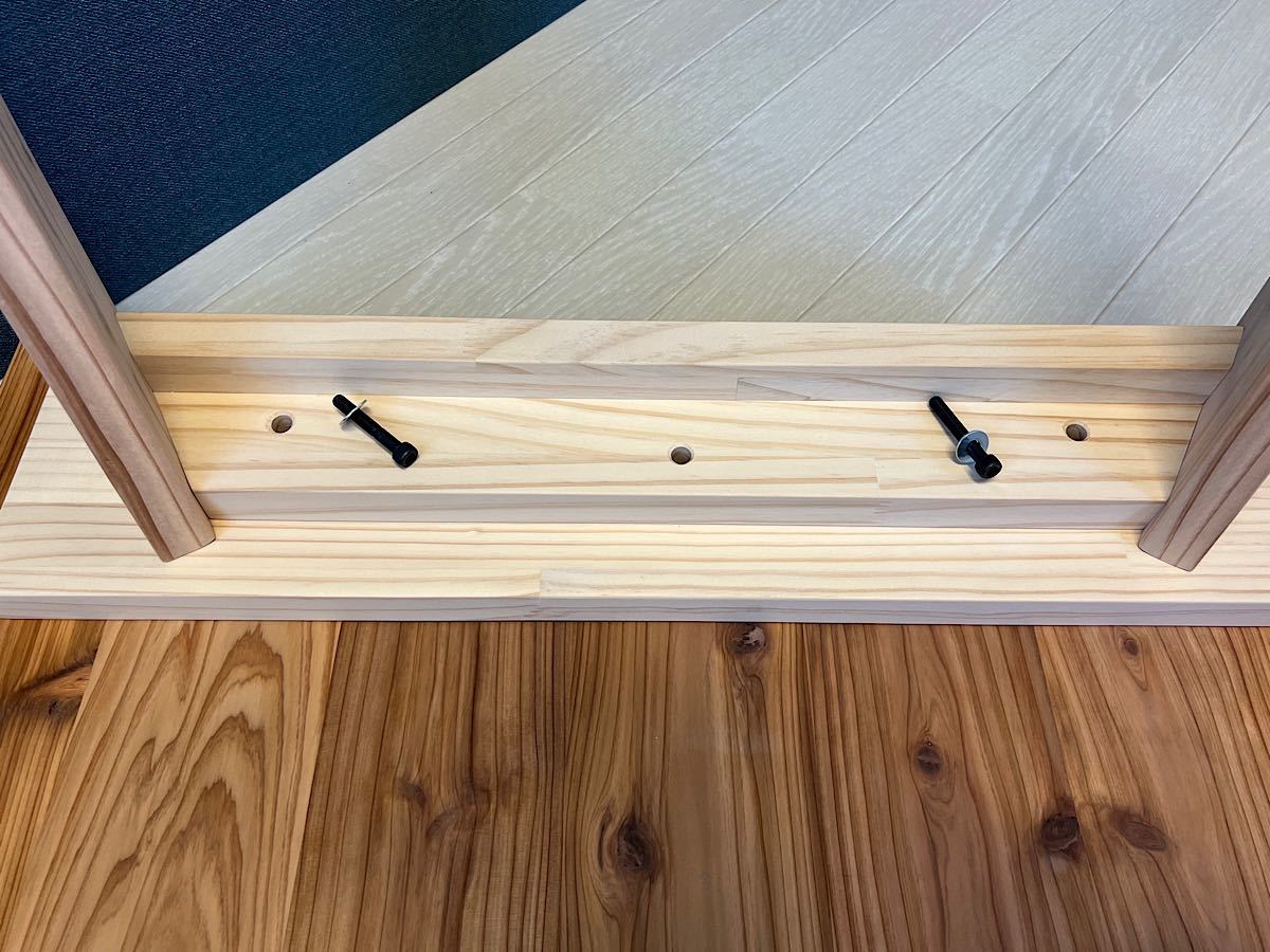 【送料無料】 ローテーブル 長方形 120cm 70cm スギ ナチュラル 木製脚 組立式