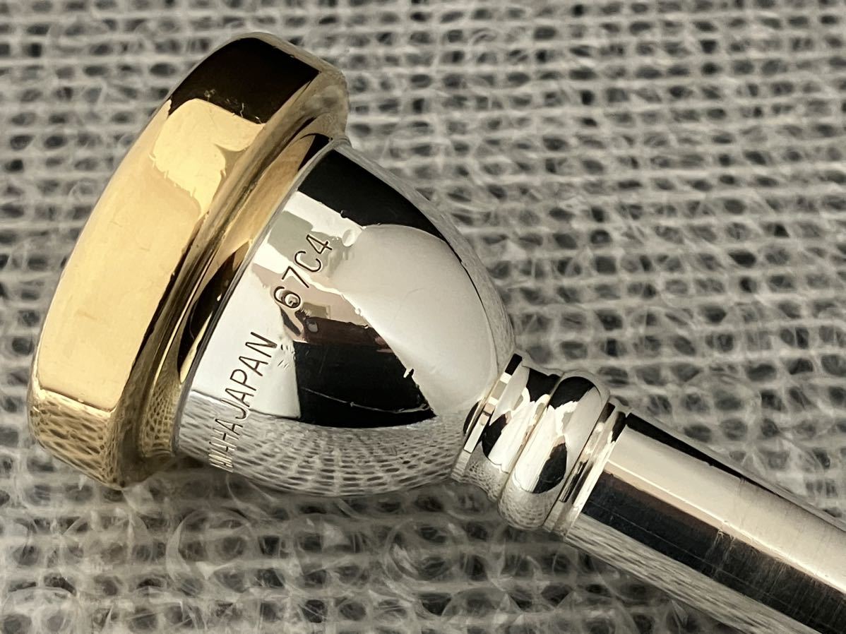 ☆YAMAHA 67C4 チューバ マウスピース 金メッキ☆ ☆YAMAHA 67C4 チューバ マウスピース 金メッキ☆