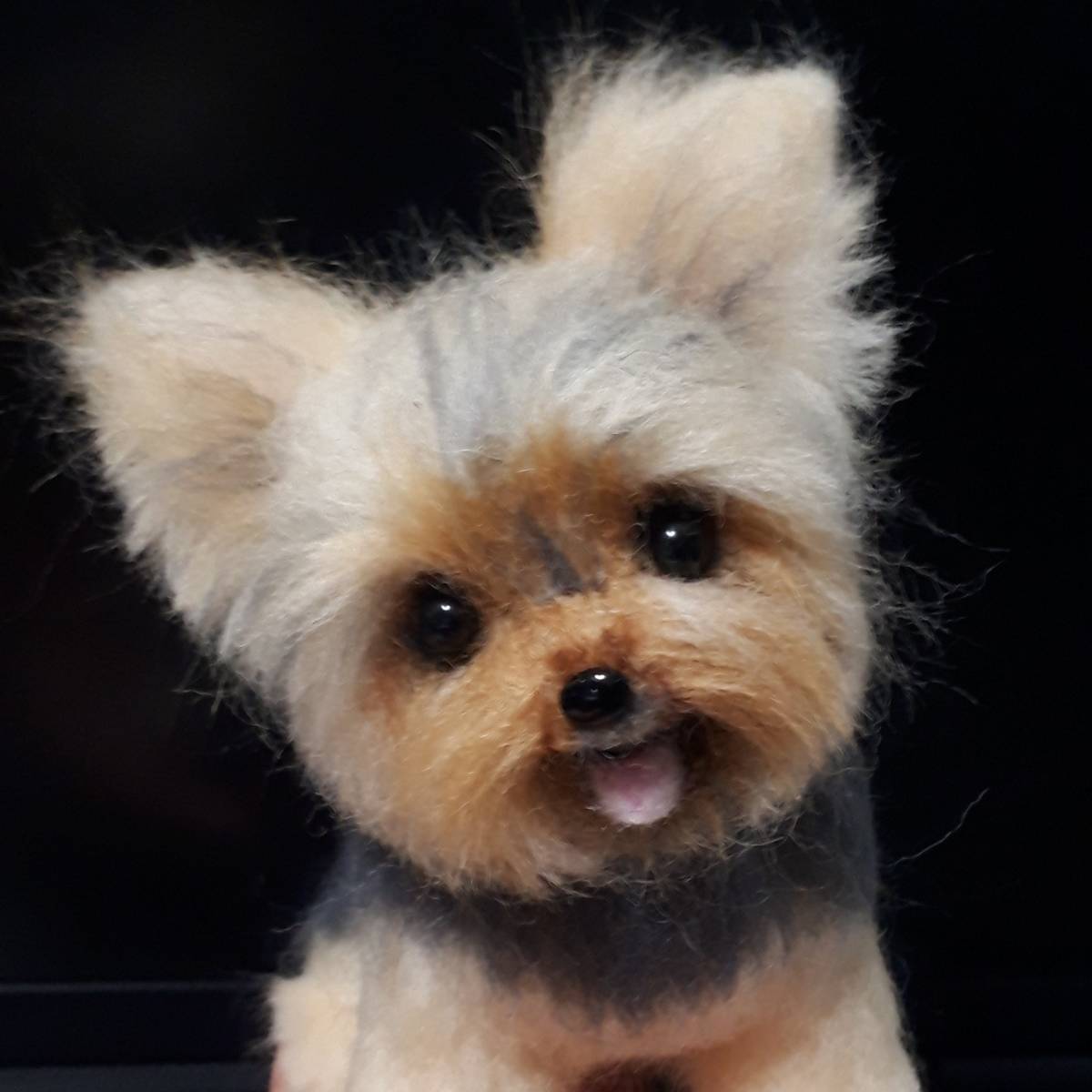 ヤフオク! - 羊毛フェルト 犬 ヨークシャテリア ヨーキー