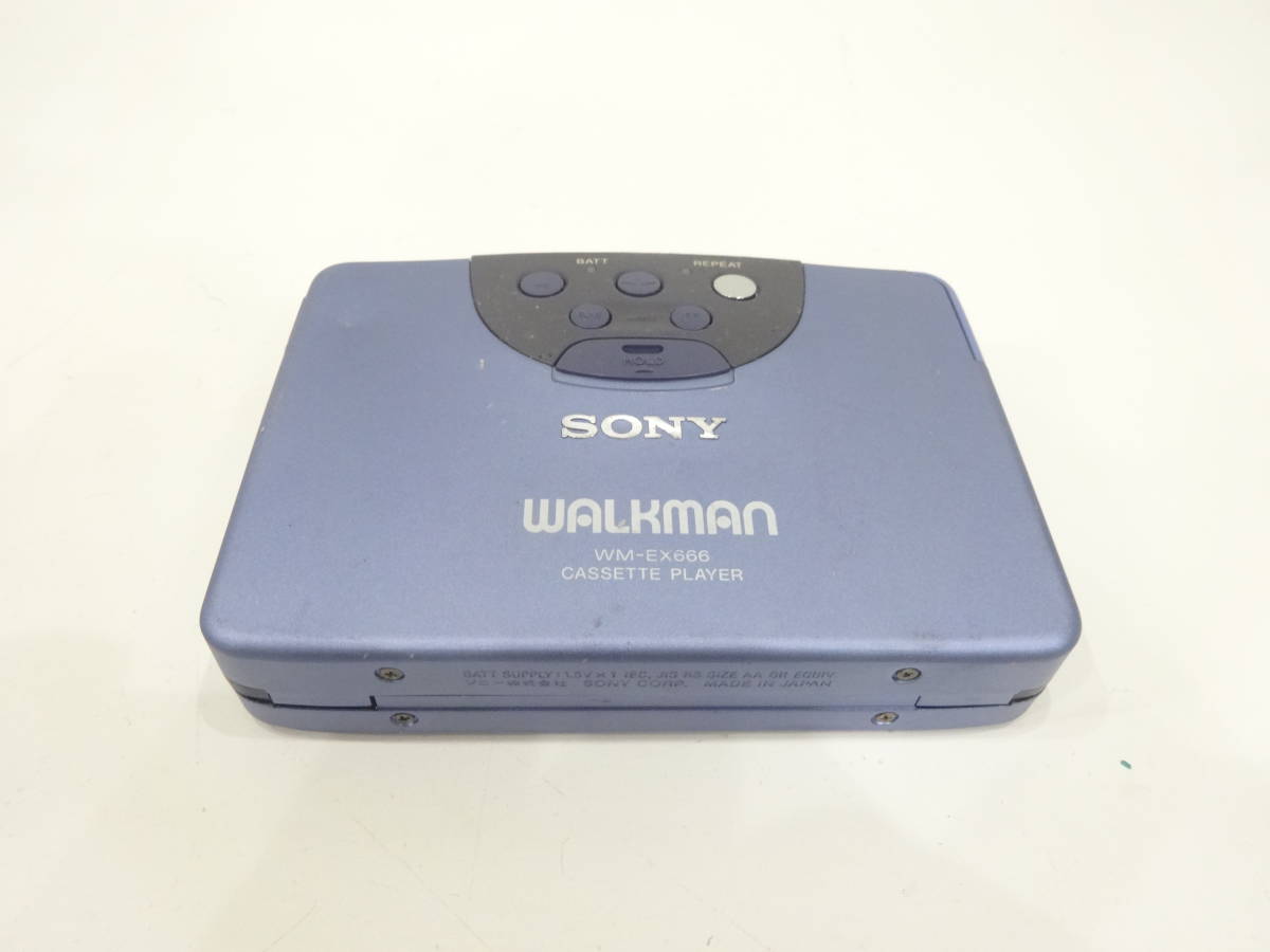 SONY WALKMAN WM-EX666 カセットプレーヤー 通電ジャンク　M771_画像5
