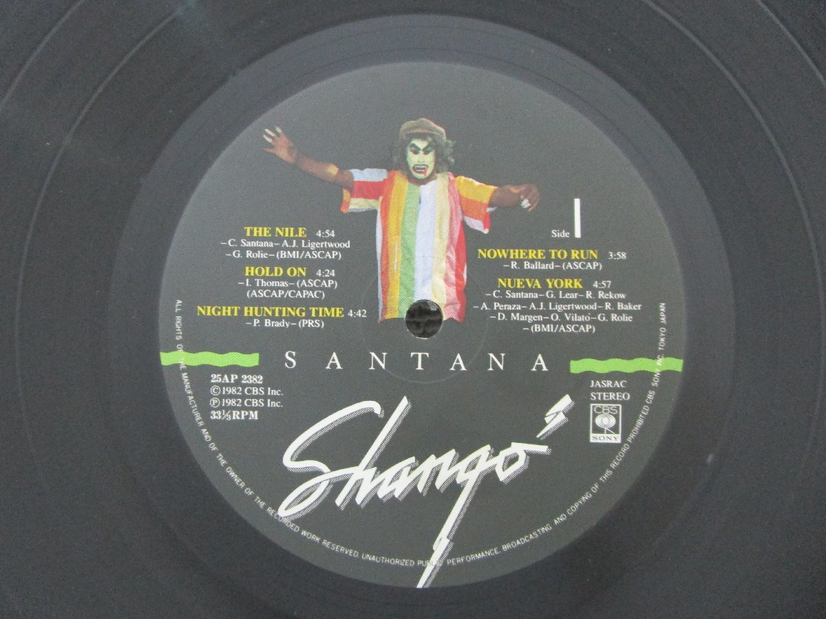 LP レコード SANTANA サンタナ Shango 【 E+ 】 D981T_画像3