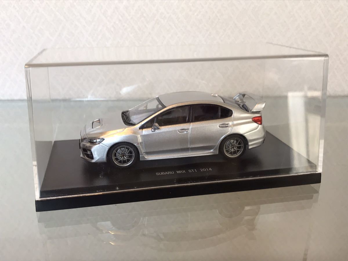 送料無料　1/43 スバル　WRX STI 2014 ミニカー　エブロ EBBRO SUBARU シルバー_画像7