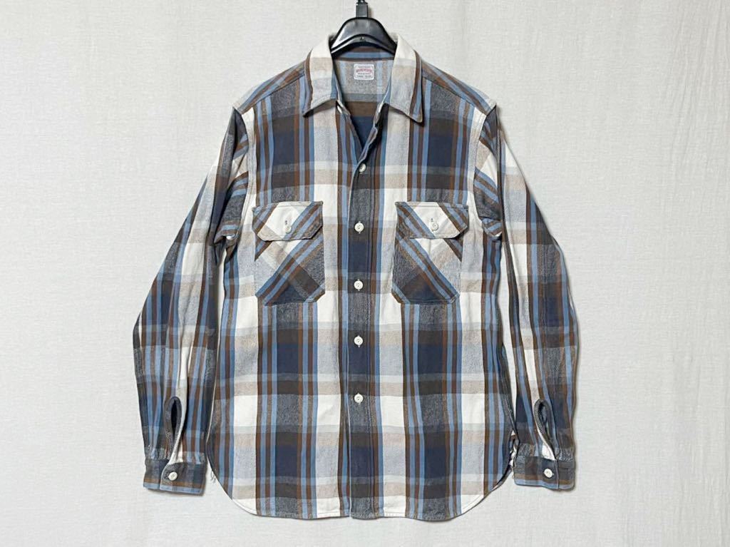 新品 】 【美品】WAREHOUSE サイズL 長袖シャツ 肉厚 マチ付き