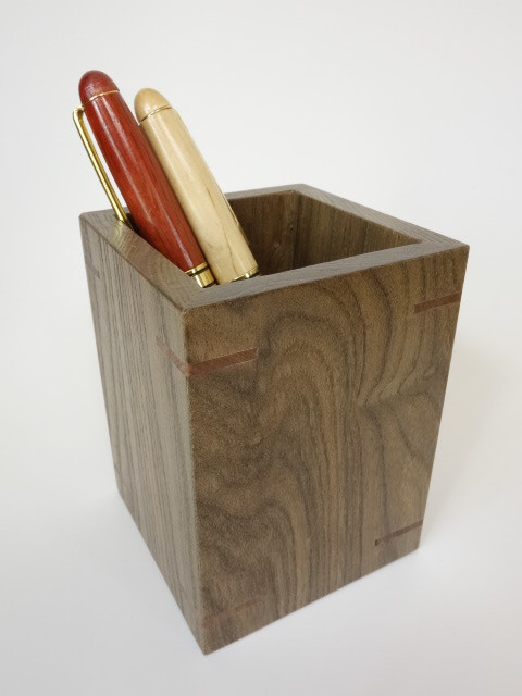  Hokkaido handmade small articles . wood penholder wooden pen stand .. length furniture shop. worker . made 