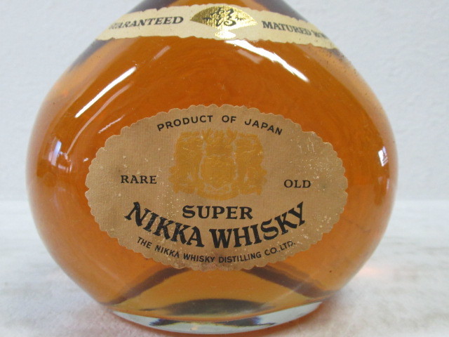 【東京都内発送限定】SUPER NIKKA スーパー ニッカ RARE OLD レア オールド 鶴 ウイスキー特級 43% 760ml 従価 金属ケース カバー付/古酒_画像3