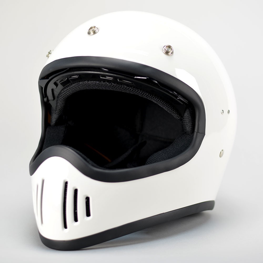 GT503 ビンテージ ヘルメット オフロード 族ヘル フルフェイス GT-503 ノスタルジック ヘルメット ホワイト_画像2