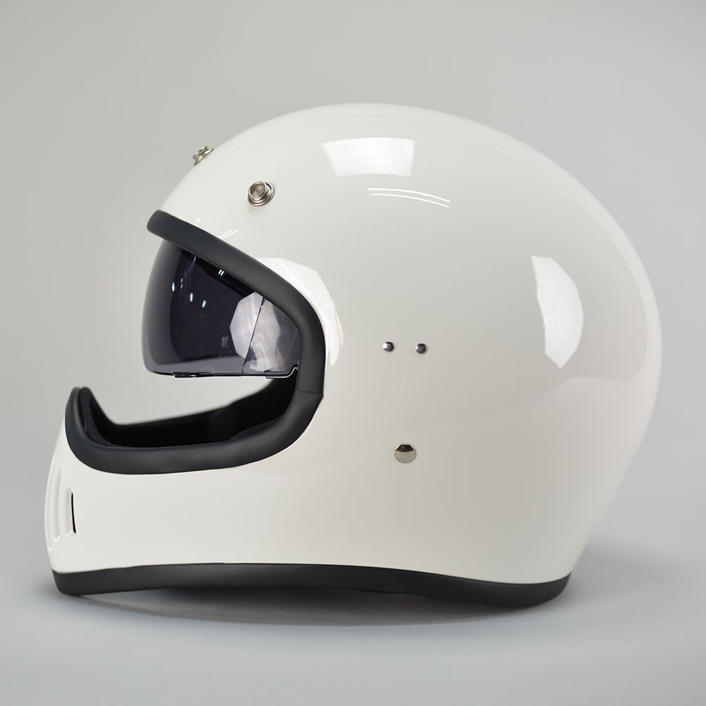 GT503 ビンテージ ヘルメット オフロード 族ヘル フルフェイス GT-503 ノスタルジック ヘルメット ホワイト_画像3