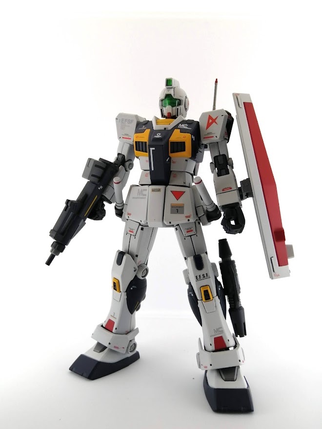 Yahoo!オークション - HG 1/144 ジム アムロ・レイ仕様 塗装済み Yahoo!オークション - HG 1/144 ジム アムロ・レイ仕様 塗装済み