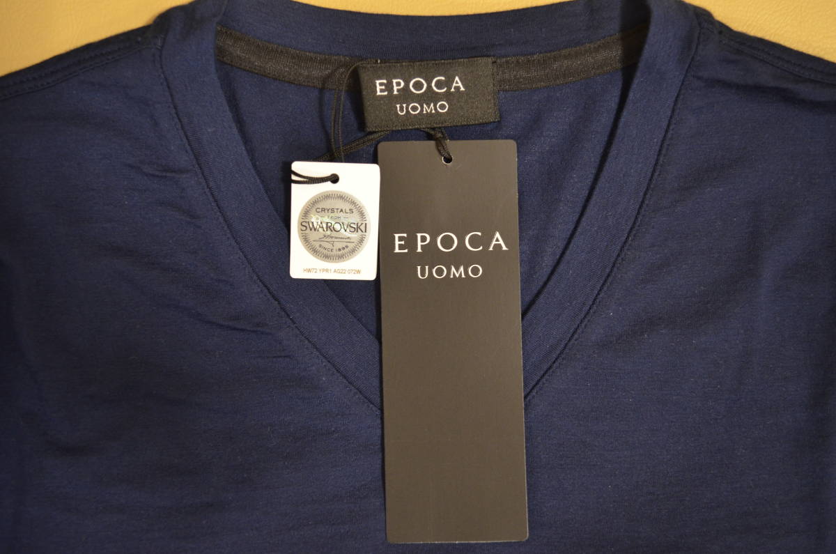 新品 未使用　タグ付き　メンズ半袖Ｔシャツ　EPOCA UOMO エポカ　Vネック半袖Ｔシャツ 46(M)サイズ　送料無料_画像7
