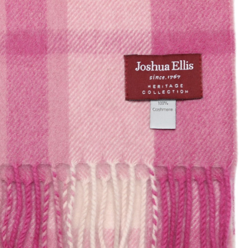 ジョシュア エリス Joshua Ellis カシミヤマフラー RWC50584 メンズ レディース ピンク ホワイト チェック_画像3