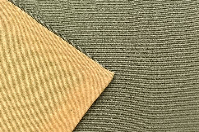 色留袖 正絹 仕立て上がり 一つ紋 紫 緑 黄色系 落款有 裄67cm 身丈158cm mm2991b_画像9
