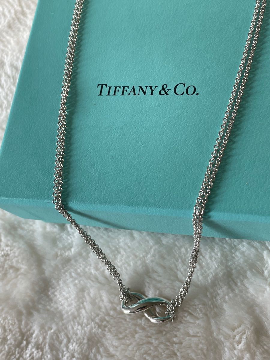 TIFFANY&Co ティファニー インフィニティ ダブルチェーン ネックレス シルバー