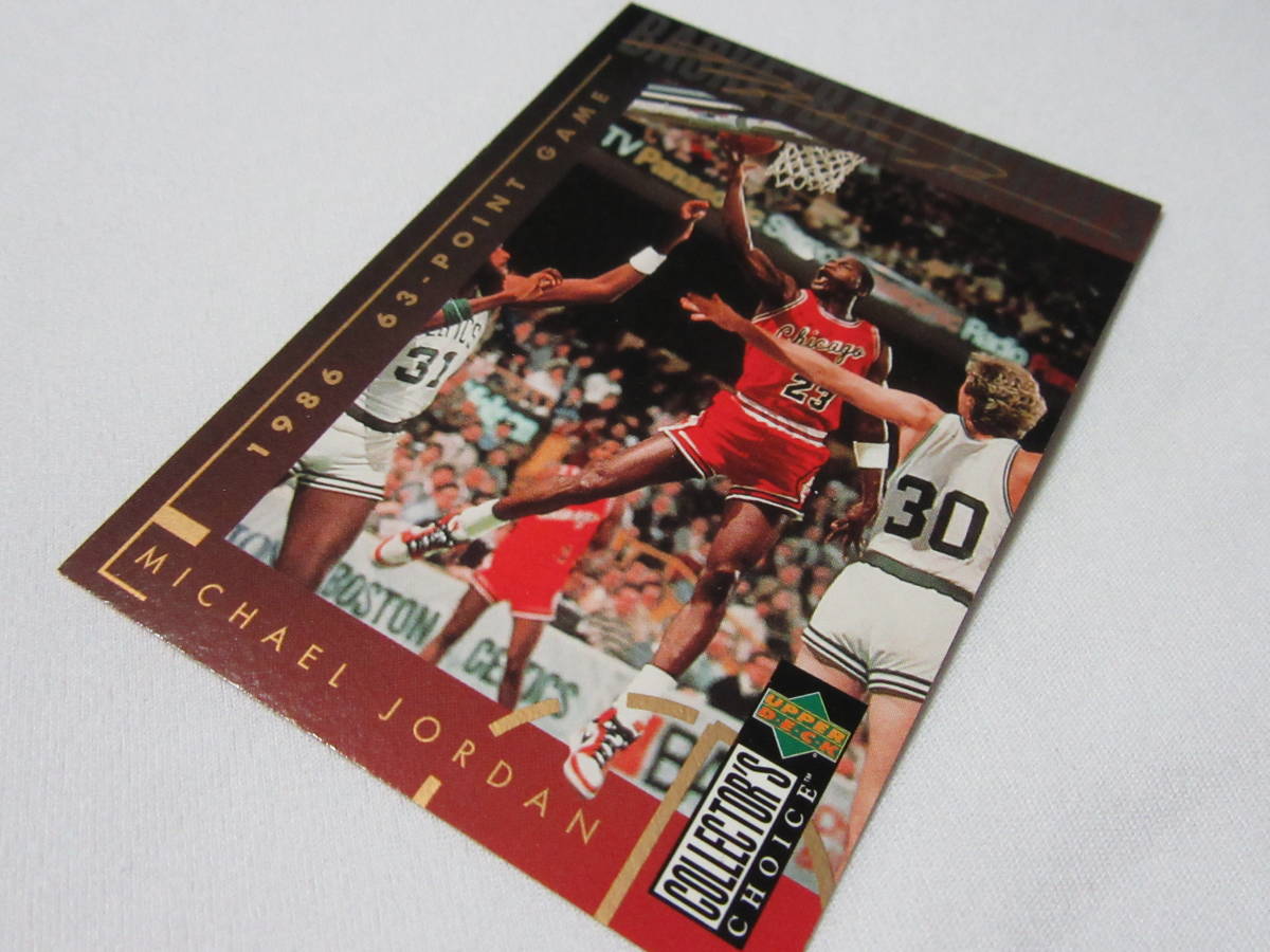 MICHAEL JORDAN マイケル・ジョーダン 1994 UPPER DECK COLLECTOR'S CHOICE 1試合63得点時のカード
