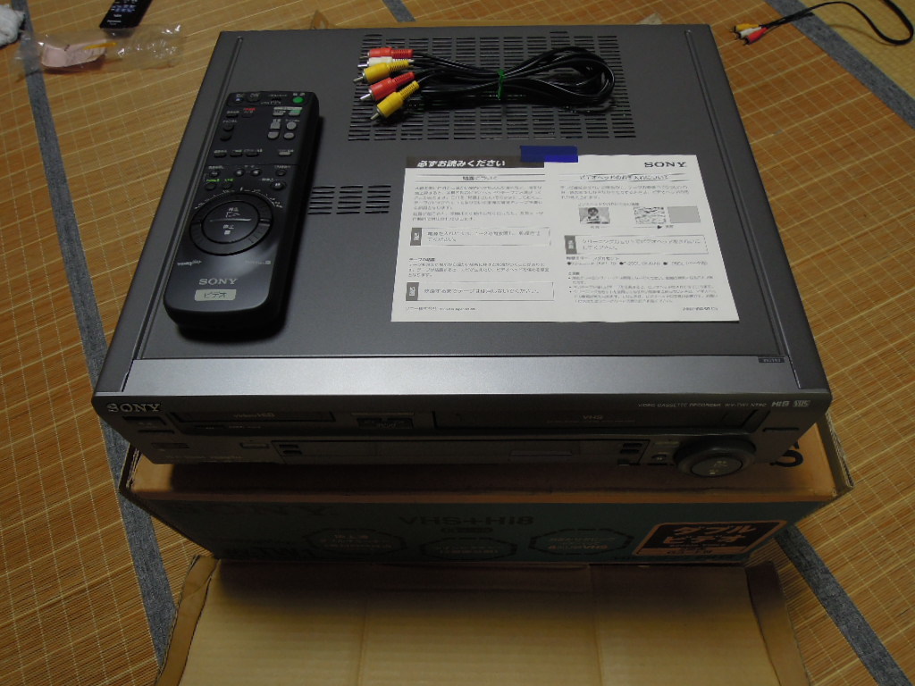 SONY HI8 VHSビデオデッキ WV-TW1 動作未使用品 家電、AV、カメラ 映像
