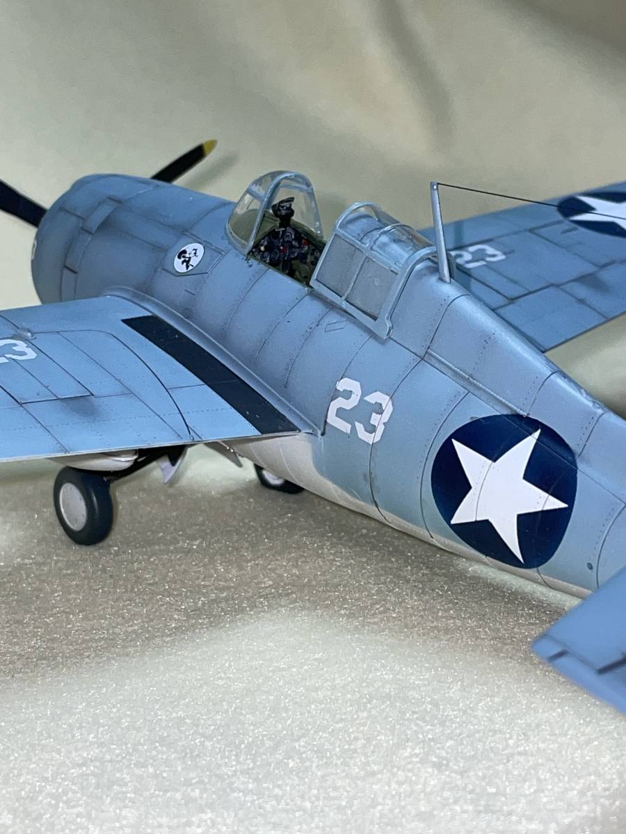 1/48 タミヤ F4F-4 ワイルドキャット 完成品 - 完成品 1/48 タミヤ F4F-4 ワイルドキャット 完成品 - 完成品