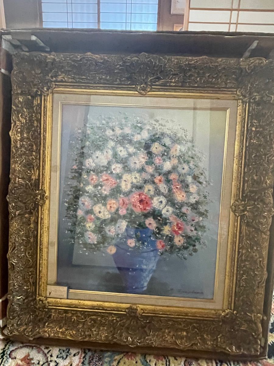 真作 油彩画 花瓶の花 | fondation-raze.fr